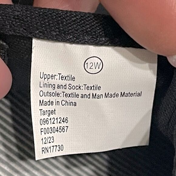 NWT A New Day Women’s Black/White Millie Twin Gore Slip-On Sneakers - 12W - Picture 8 of 8